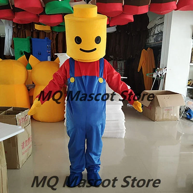 Game Building Blocks Mascot Costume Cartoon Character Cosplay Costume Birthday Mask Party Halloween Carnival Costumes For Adults