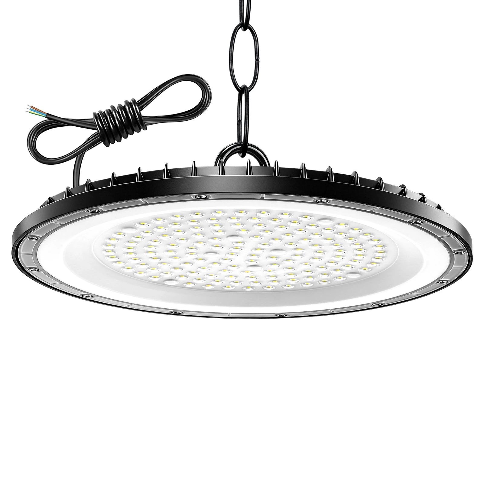 Ultra-jasna lampa LED typu UFO do wysokich stropów 200W 300W 500W IP65 wodoodporna, odpowiednia do oświetlenia zakładów przemysłowych, warsztatów, garaży, obiektów sportowych itp. — 2