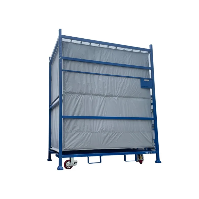 

Turnover frame Metal hot-dip galvanized stacking material turnover frame Galvanized Qiao solid frame