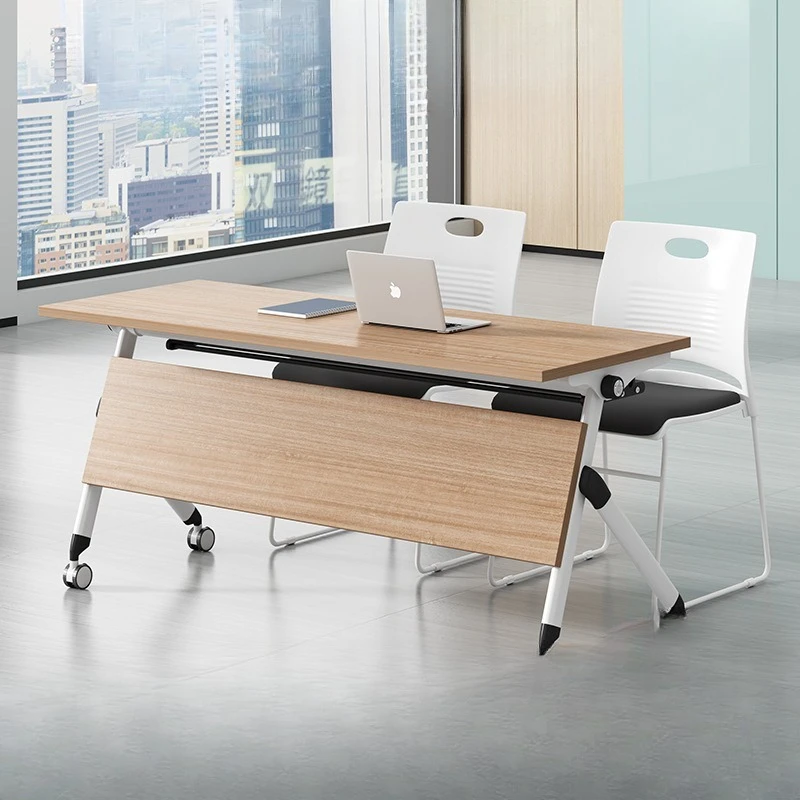 

Folding conference table, simple and modern combination, mobile splicing training, long tables and chairs, educational