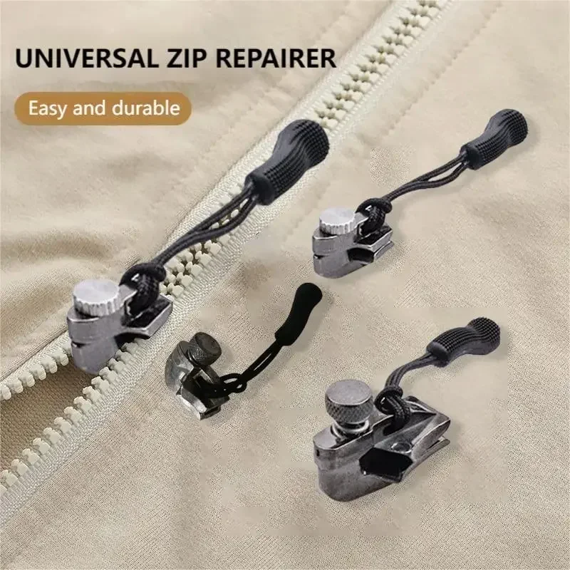 Universal Zipper Repairer Backpack Clothing Zipper Tooth Repairer Instant Fix Zipper Repair Kit Replacement Zip Slider Teeth