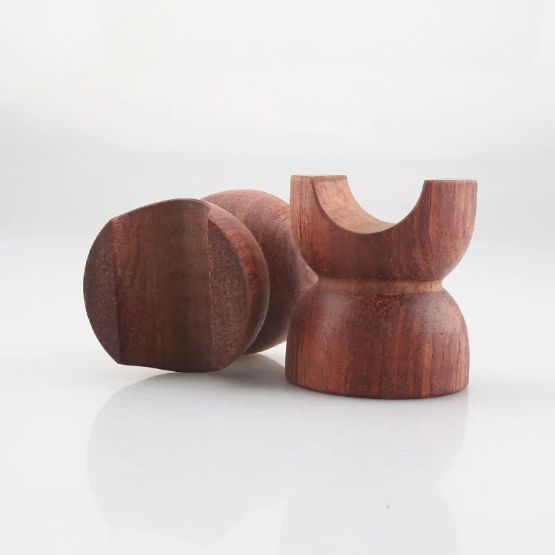 하이파이 로즈 우드 와이어 브래킷 라인 지지 케이블 스탠드 홀더 트레슬, 충격 방지 충격 흡수 발 패드, CF2545