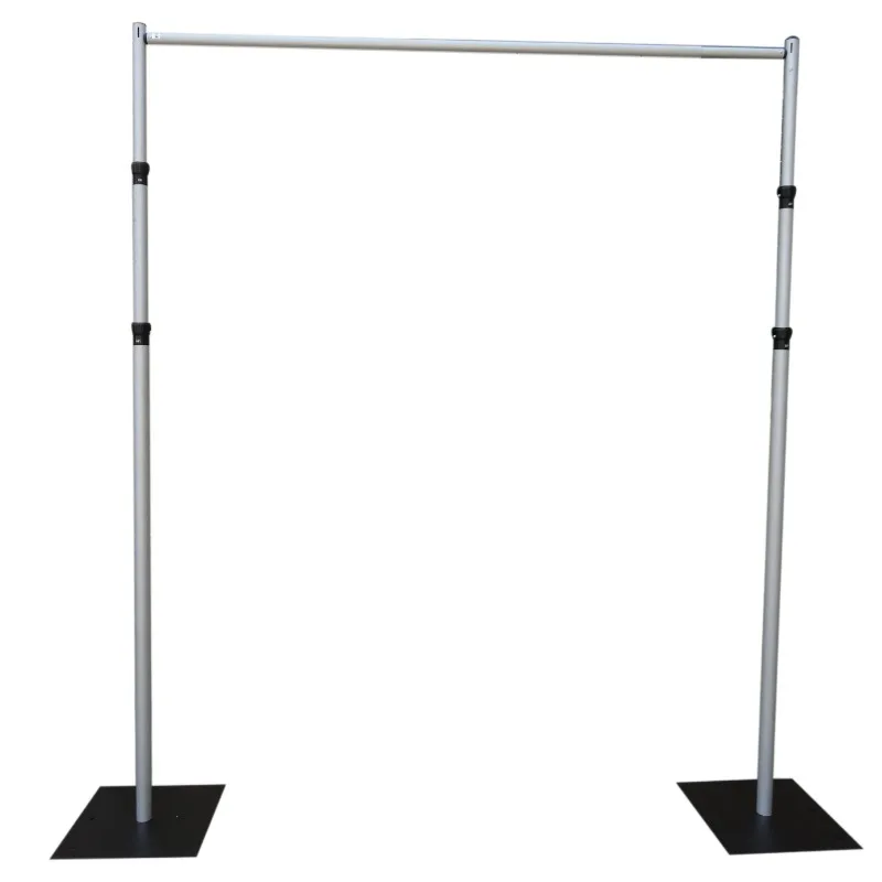 High quantity of party tubes and curtains with double crossbar telescopic tubes and curtain kits