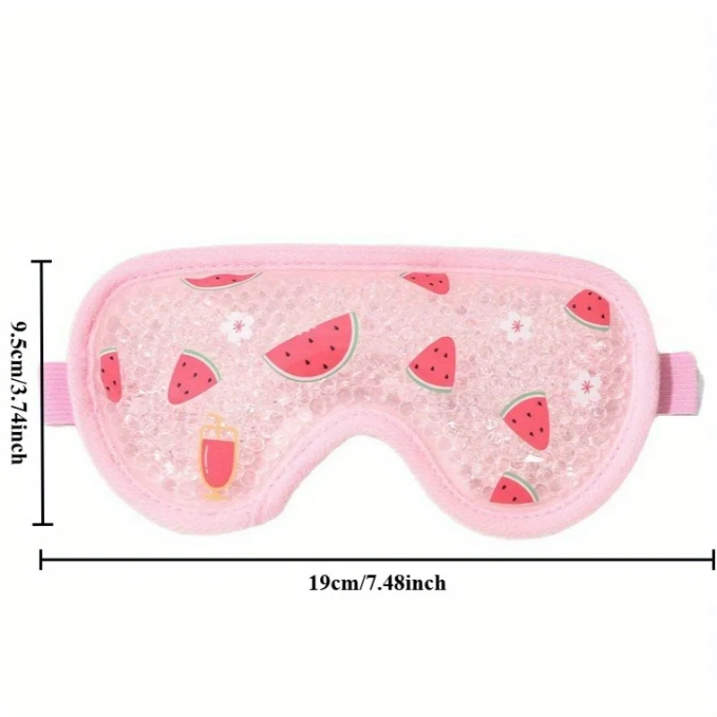 Fruit Cooling Eye Mask - Reusable Hot & Cold Gel Pad for Travel Relaxation, Lightweight Portable Sleeping Aid for Day & Night image 2