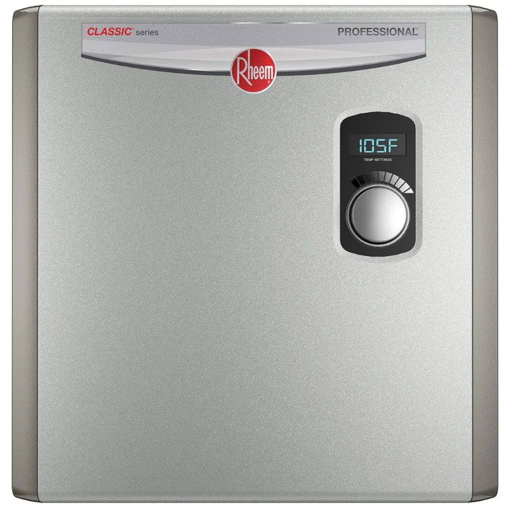 

Rheem RTEX-24 24kW 240V Electric Tankless Water Heater, Gray