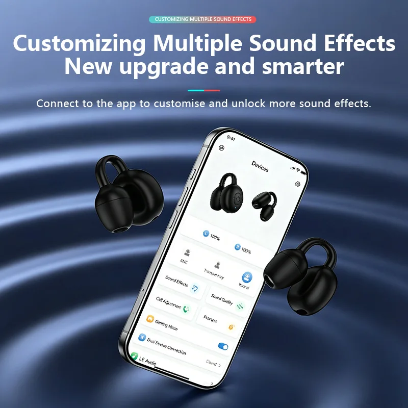 New hot selling Bluetooth earphones M32 clip on in ear sound quality high-definition wireless single ear clip on earphones gift
