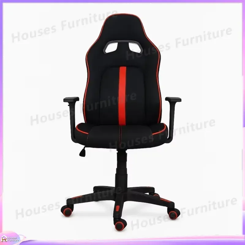 Gaming Chair Ergonomic Office Chair Red Black Leather Computer Desk Seat with Cooling Function Adjustable Height Retractable
