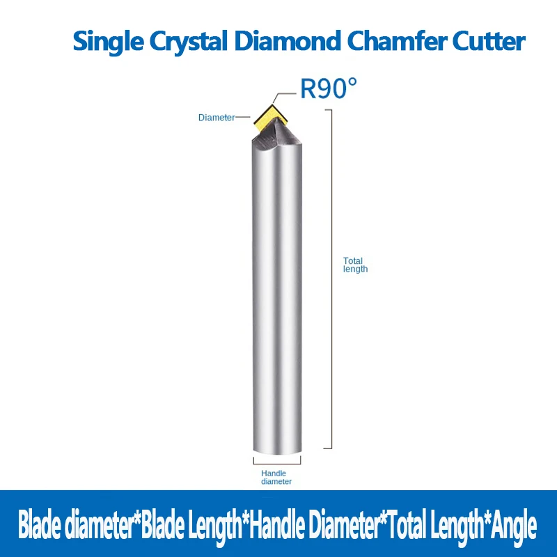 MCD เพชร Chamfering Milling CUTTER แกะสลักเครื่องมือแกะสลักสําหรับทอง,เงิน,ทองแดง,อลูมิเนียมอะคริลิค ECT ปรับแต่งได้