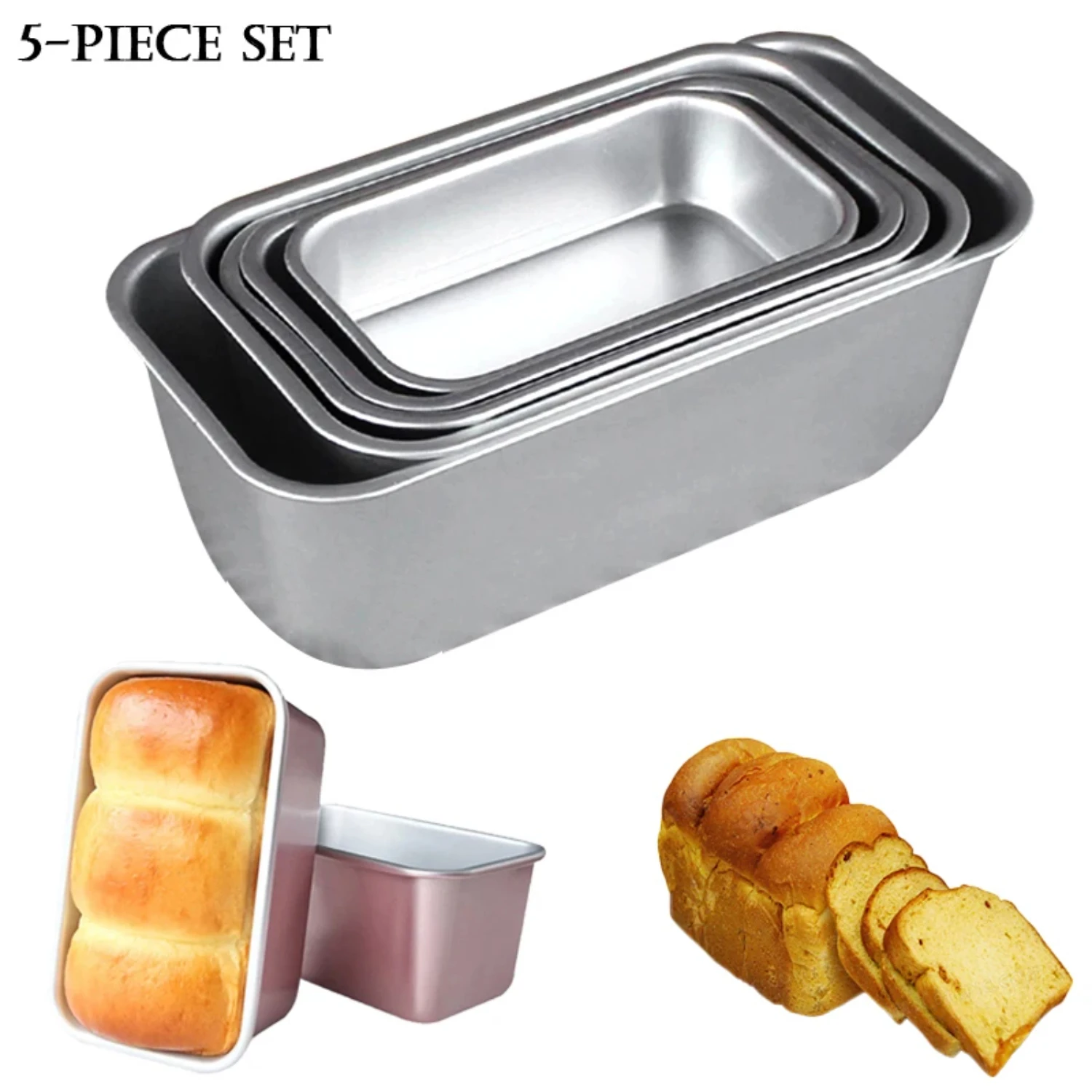 Delicious, Decadent Essential Brownie Cheese Cake Toast Loaf Pan - Non-Stick Aluminum Alloy Baking Tool - Perfect Kitchen Access