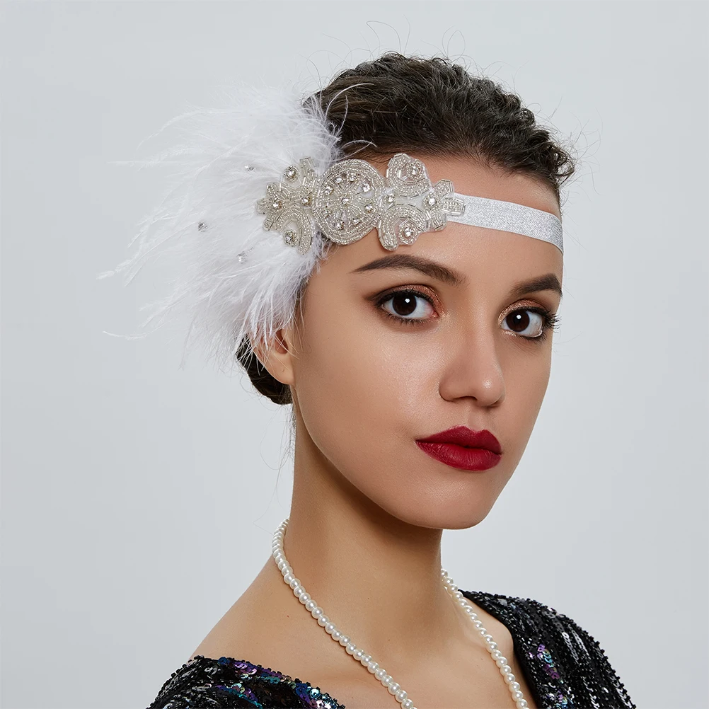 

1Pcs Decorative Forehead Headband Elegant Flexible Comfortable Hairband Dance Party Headpiece Forehead Headband
