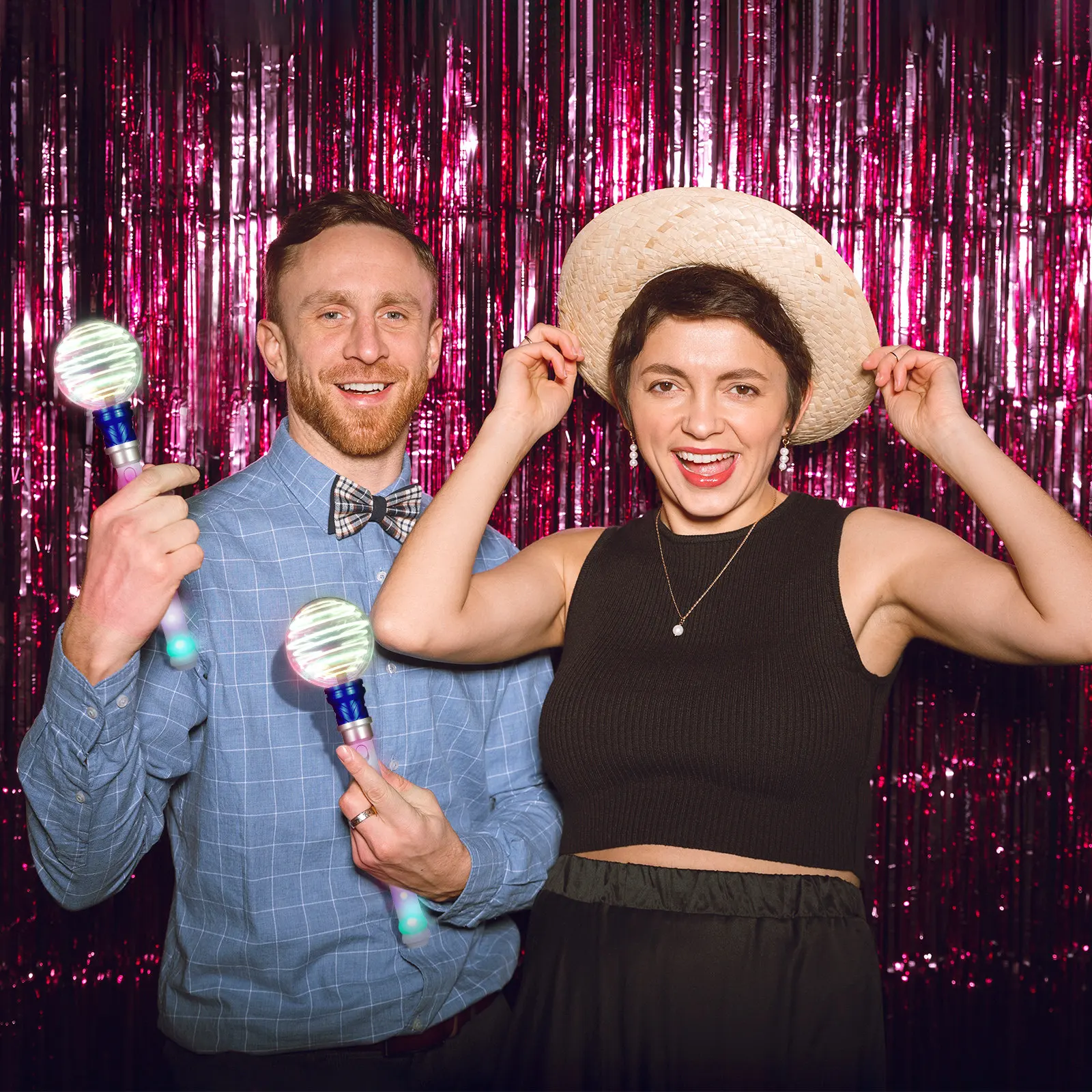 

1 шт. светодиодная светящаяся палочка для вечеринок, мигающая волшебная палочка, светящаяся в темноте, для бара, вечеринок, ручная, разноцветная, светящаяся, для детей