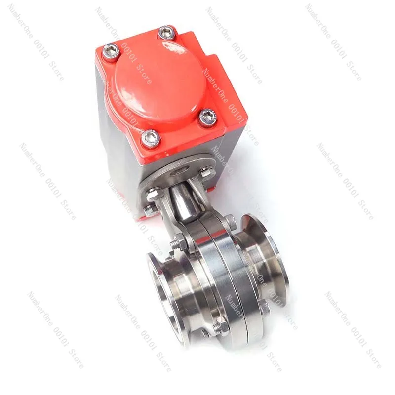 304 Stainless Steel Pneumatic Butterfly Valve, Quick Loading Disc Valve Clamp Type Dust Valve, Quick Opening Chuck