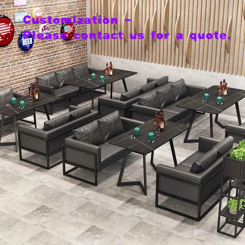 custom.High Quality Modern Multiple Color Leather Wood Metal Restaurant Sofa Dining Furniture Booth Chairs Set