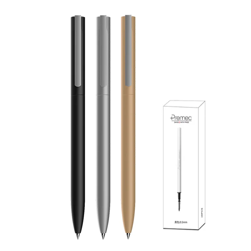 premec swiss metal gel pen canetas rotativas de assinatura material de papelaria business office school luxo 05 mm 01