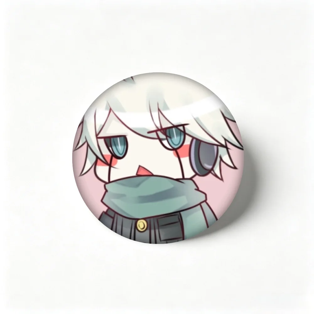 Handmade Creative Brooch Pin Tinplate Badge, Danganronpa K1-B0 Keebo Chibi Anime Character Lapel Pin, Clothing Gift Accessory