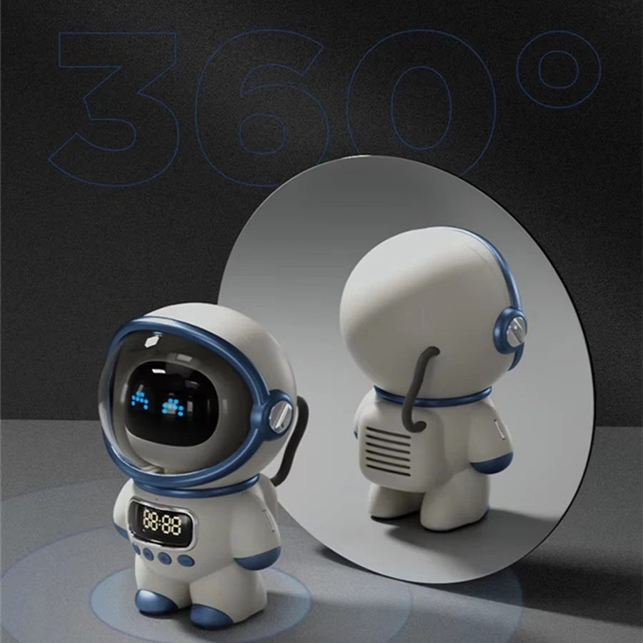 

Astronaut Bluetooth Speaker Wireless Audio Mini Portable Smart Intelligent Stereo Bass Speakers FM Radio Subwoofer Music Speaker