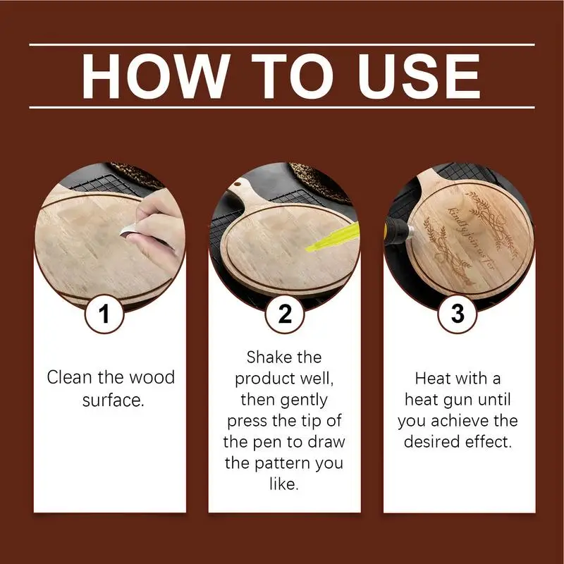 أداة قلم حرق الأخشاب ، موقد الخشب ، طقم افعلها بنفسك ، 3X ، استنسل