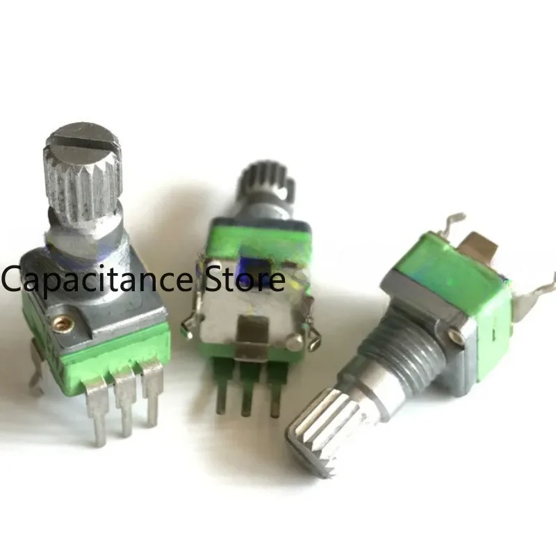 

5PCS Vertical 9mm rotary precision potentiometer single link A10K volume shaft length 15mm