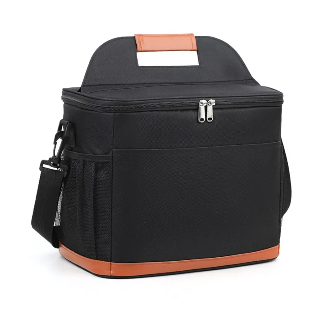 Large Capacity Insulated Cooler Bags Portable Waterproof Lunch Food Thermal Box with Handle Removable Strap Ice Fridge Bag