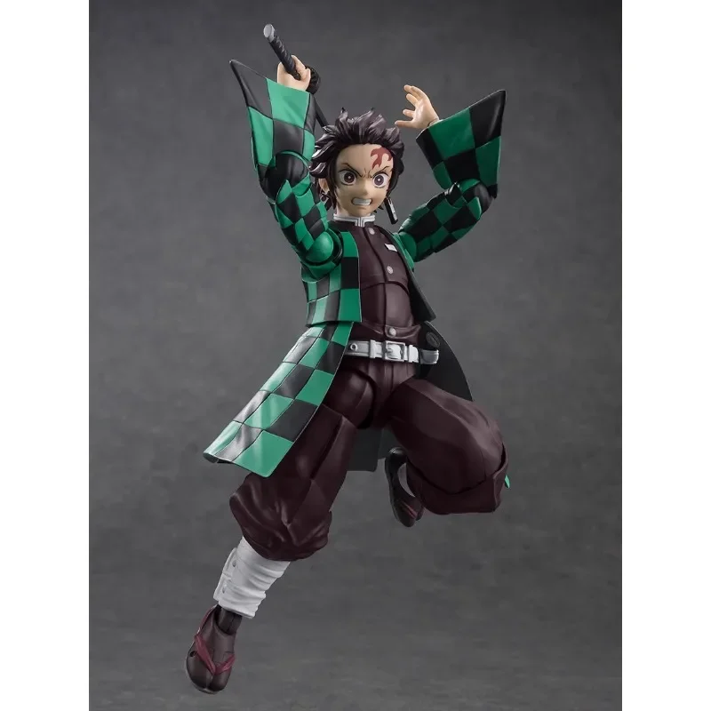 Original Bandai S.H.Figuarts Dämon Slayer Kamado Tanjirou Anime Action Figure PVC Spielzeug Geschenk Sammeln Modell Ornamente