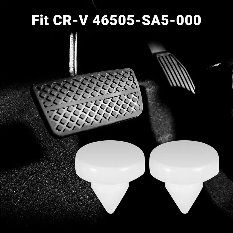 AU16-2Pcs Brake Clutch Pedal Stopper Button Pad For Honda Acura Civic Fit CR-V 46505-SA5-000