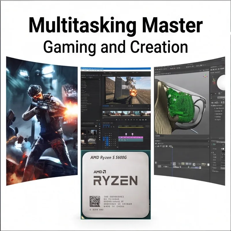 R5 5600G Silent Low Heat APU Processor 3.9GHz Base Frequency Mini ITX HTPC Daily Entertainment Computer Parts - view 3