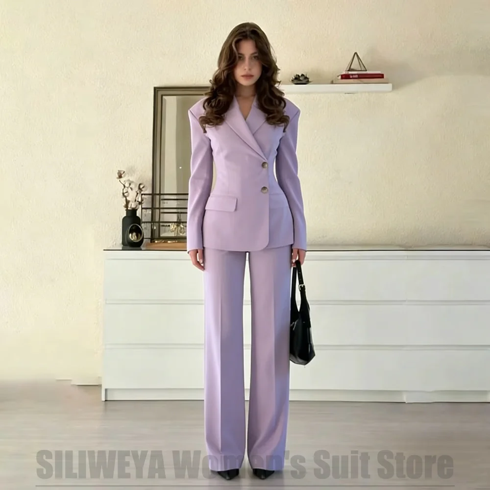 Elegant Women's Suit Fashion Single Breasted Blazer and Pants Business Office Party Fashion Casual Slim Fit Ladies Suits 2 Piece