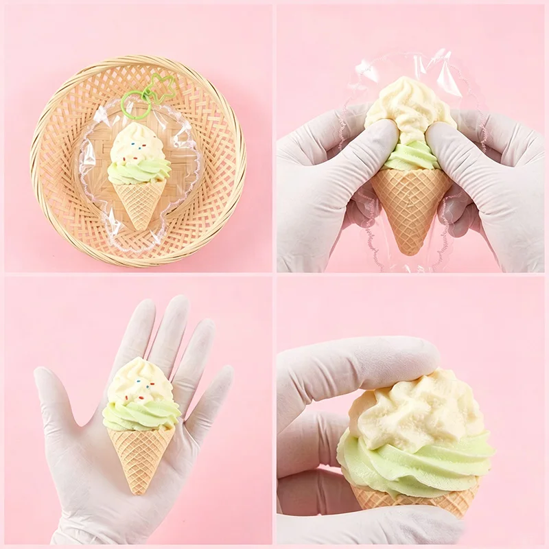 Creamy Cone Ice Cream Press Relaxation Creative Stress Relief Toy Christmas Party Present Toys Adults Birthday Gifts Home Decor