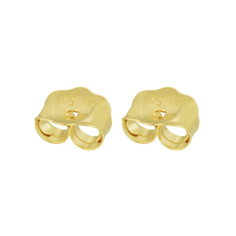 Sinya 18k Gold Earring Back Jewel Finding Ear Plug Au750 Fine Jewelry DIY Accessories High Quality On Sale