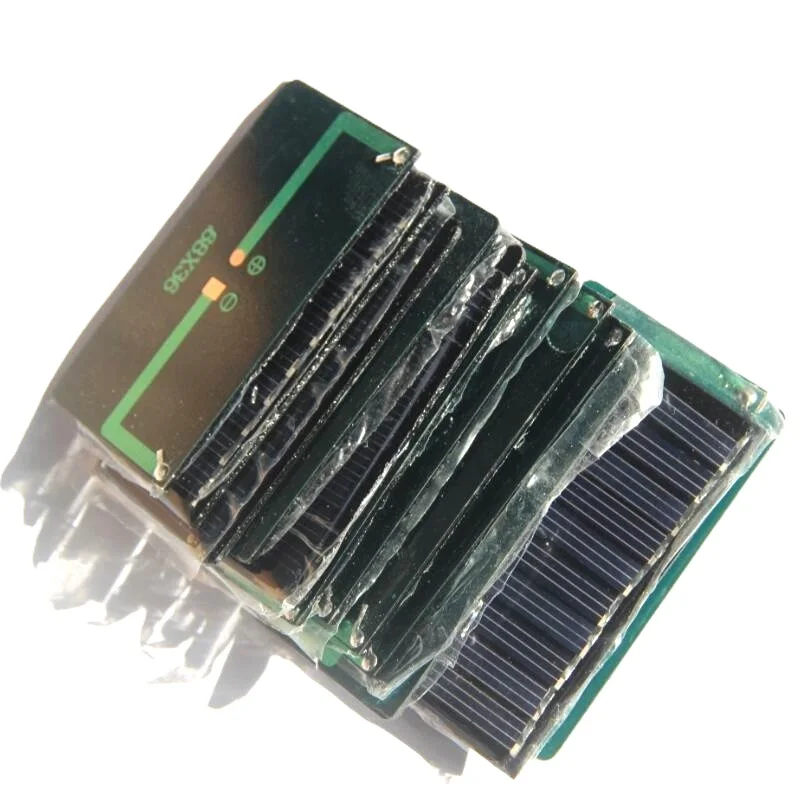 0.3W 5V Mini Solar Panels Small Solar Cell for Solar Lighting System DIY Small Solar Applications Solar Plate 68*36MM 10PCS