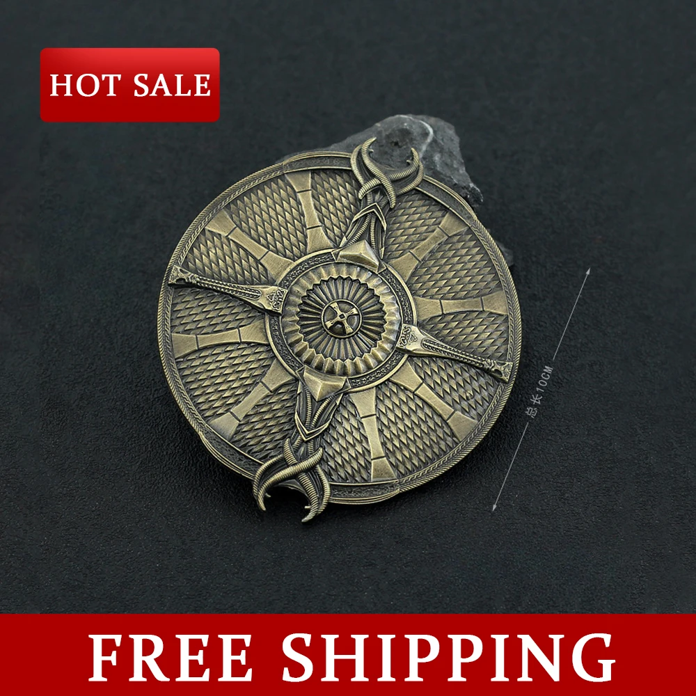 10cm Guardian Shield God of War Game Peripherals Kratos 1:6 Metal Protective Equipment Weapon Model Cosplay Prop Boys Toys Gift