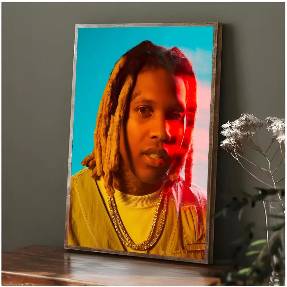 Lil Durk Musician Hiphop L-Lil Durk Poster Modern Wall Art Bedroom Living Room Print Unframed