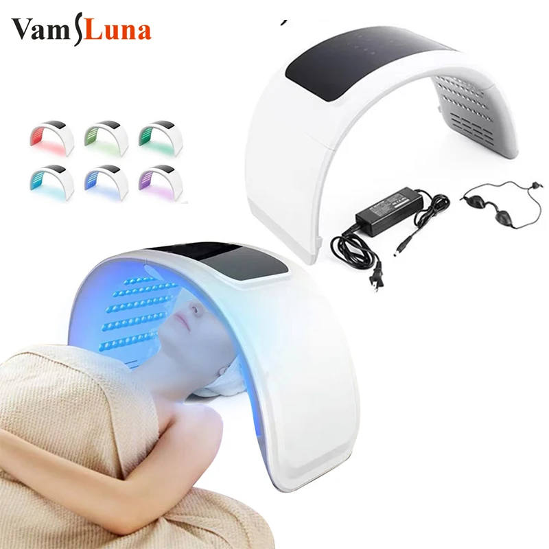 7-цветная светодиодная маска для лица, фотонная терапия