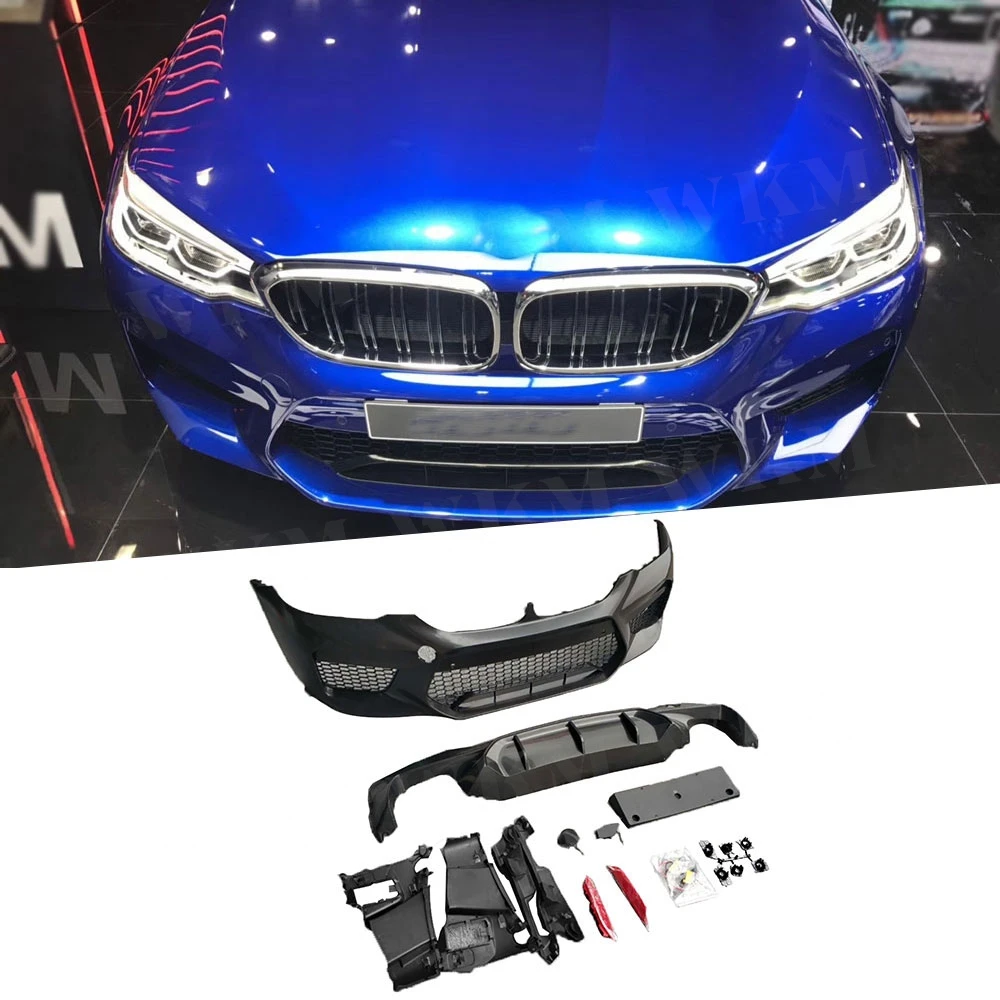 

For 5 Series PP Front Bumper Rear Lip Body Kit For BMW G30 G31 G38 2017 2018 Change To F90 M5