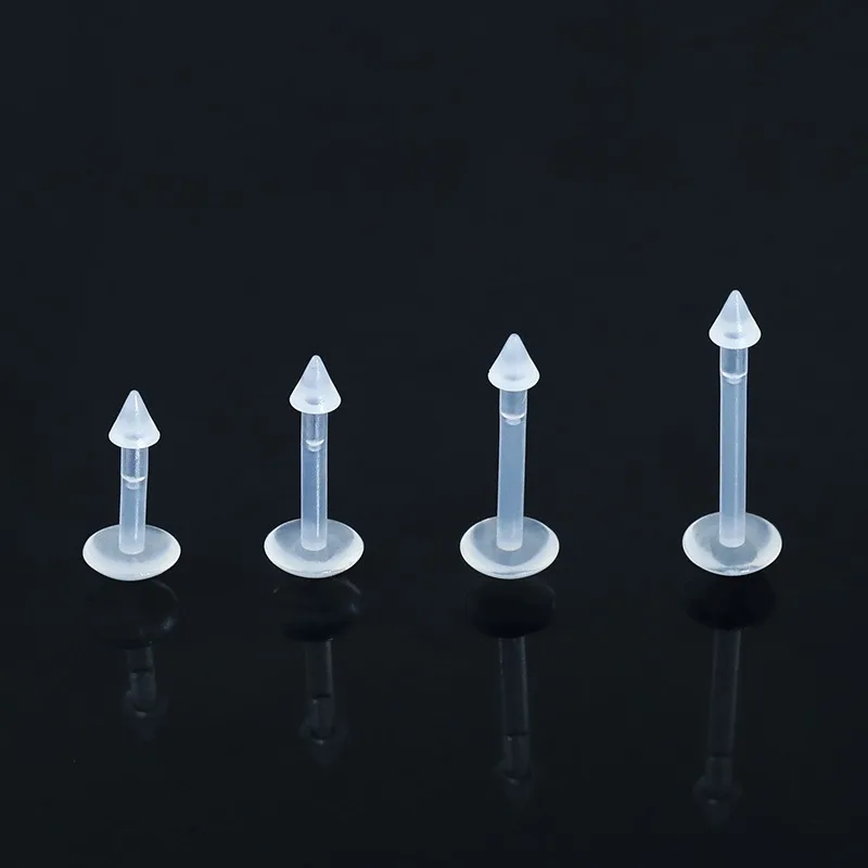 10-50Pcs Transparent Lip Studs Invisible Piercing Jewely Retainer Lip Ring Nose Tongue Body Jewely Accessories for Women Men - view 5