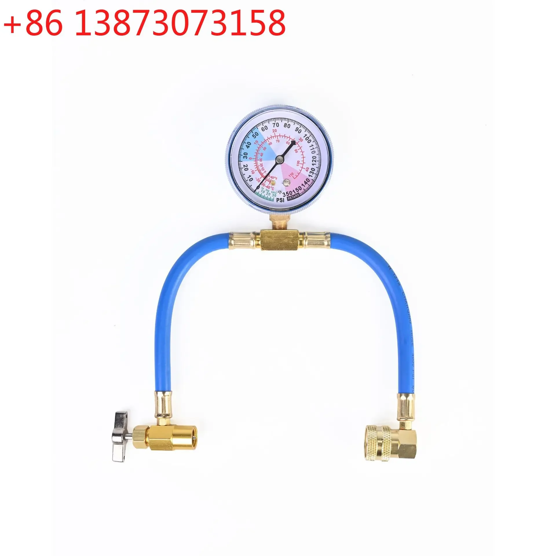 Multi-specification automotive air conditioner refrigerant, snow refrigerant meter, fluoride supplementary filling tube