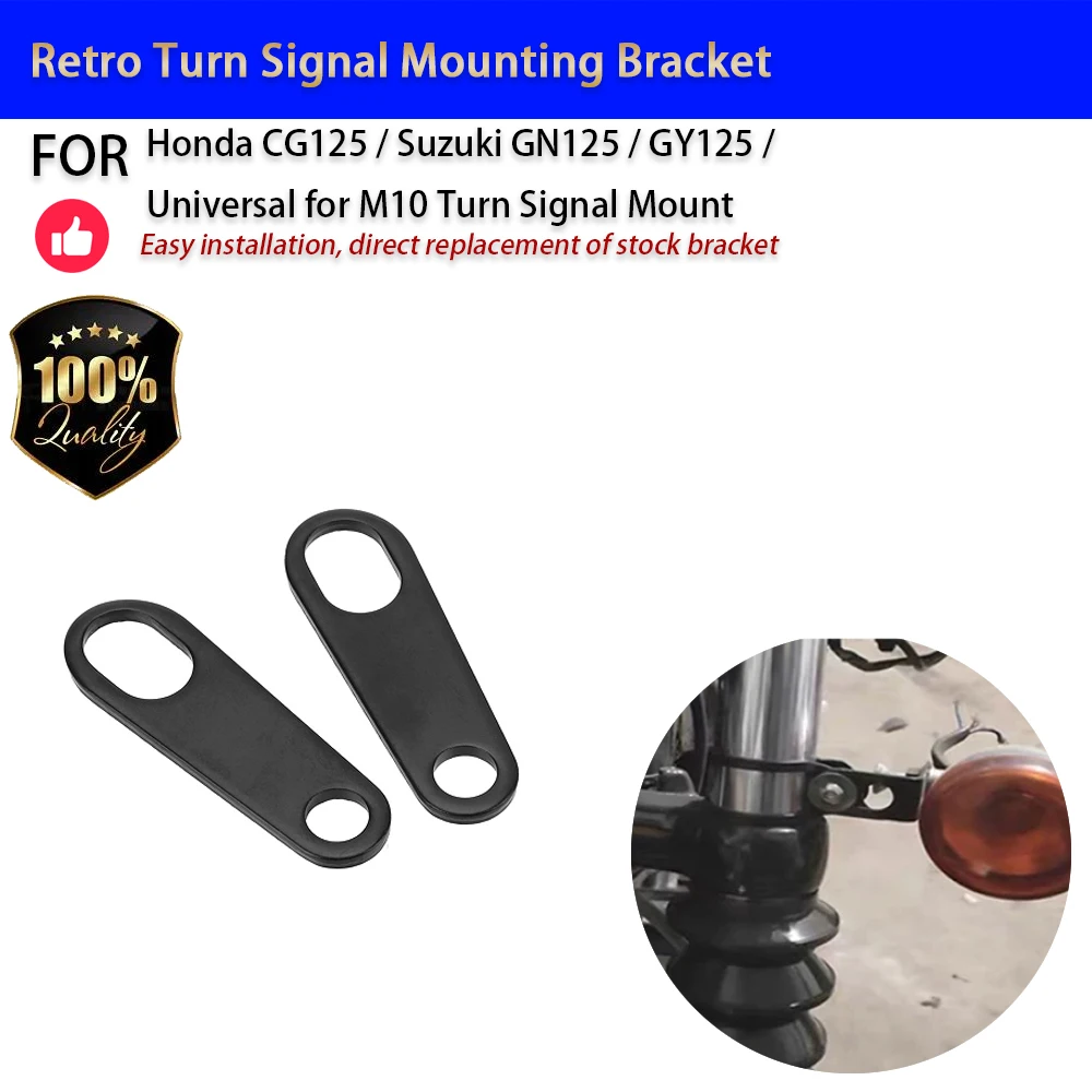 For Honda CG125 Suzuki GN125 Retro Turn Signal Bracket M10 Mounting Bracket Accesorios Moto Accessori Moto