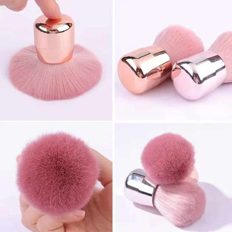 1PCS Professionals Nails Art Mushroom Brush Round Paint Gel Dust Cleaning Make Up Brush Manicure Accessories Equipment Tools