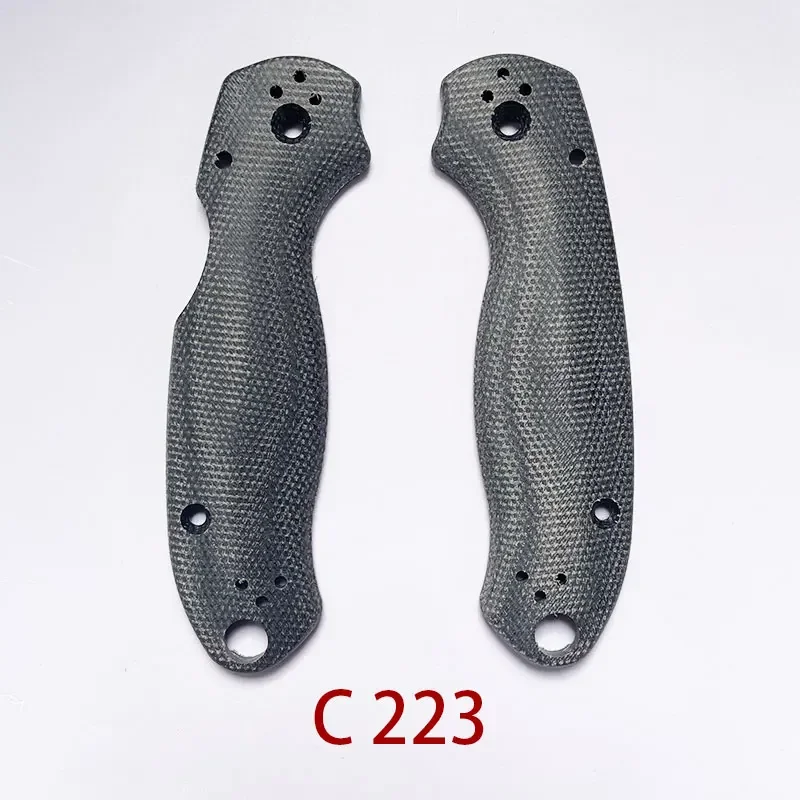 1pair Micarta Blade Handle Patch for Spyderco Paramilitary3 C223 Knife Folding Knife Patch Material DIY Accessories