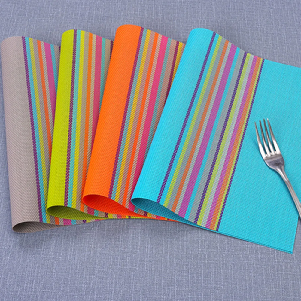 

6Pcs Stylish Placemats Functional Heat Resistant Water Repellent Table Mats for Home Decor Kitchen Counter Protection