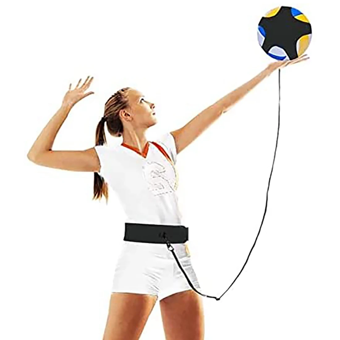 

Volleyball Premium Training Equipment Rebounder Serving Trainer Spike Practice For Indoor Outdoor Resistance Belt Set