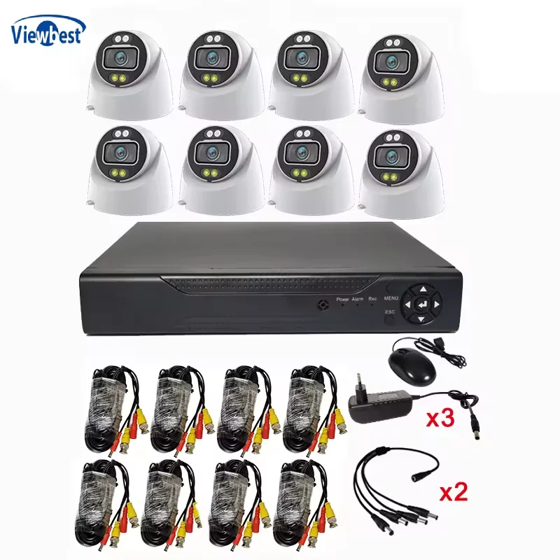 4/8/16/ Ch AHD DVR Kit 5MP CCTV Security Camera System Video Surveillance System Bullet Camera Night Vision