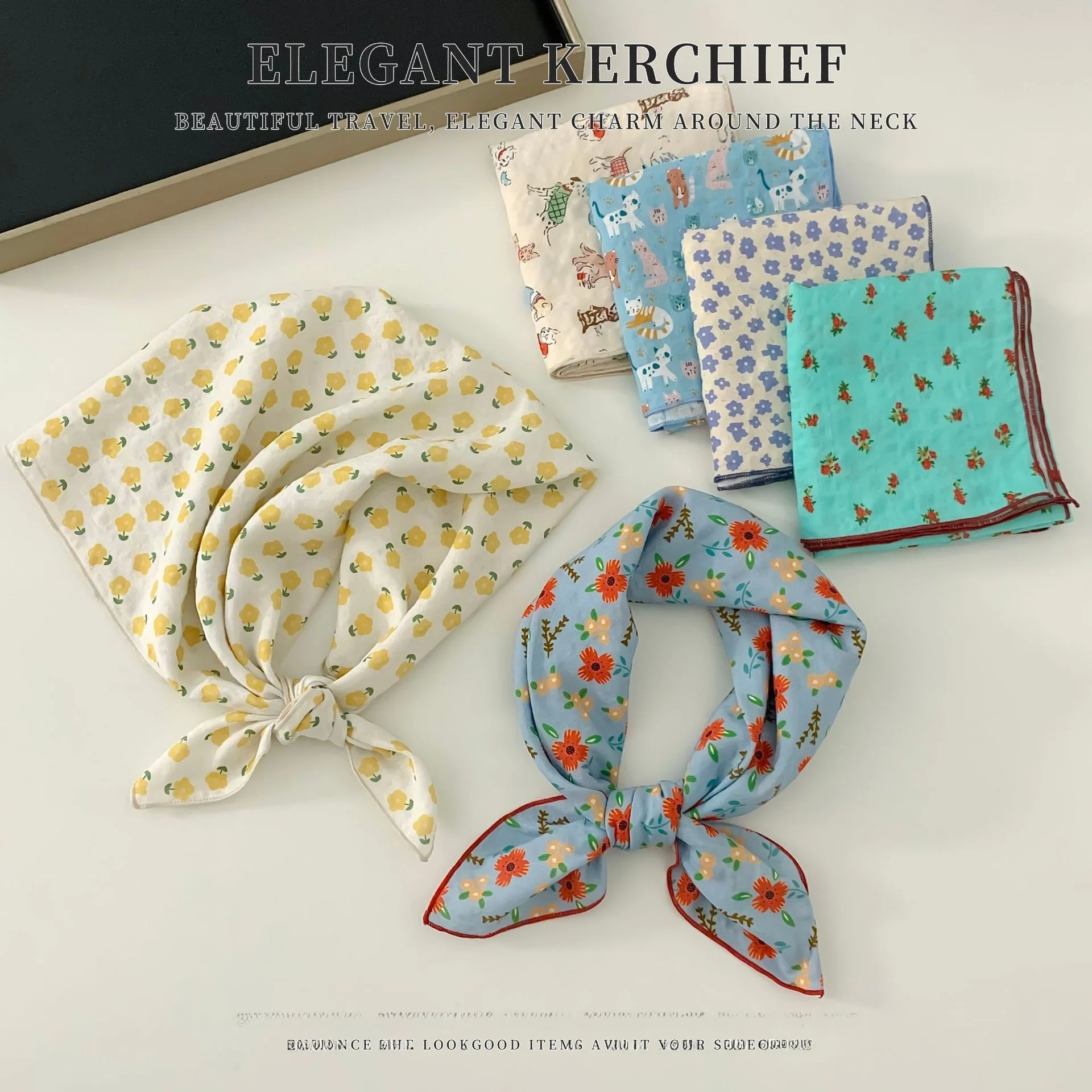 lenco-quadrado-de-algodao-e-linho-com-estampa-floral-feminino-moderno-versatil-artistico-decorativo-para-cabelo-primavera