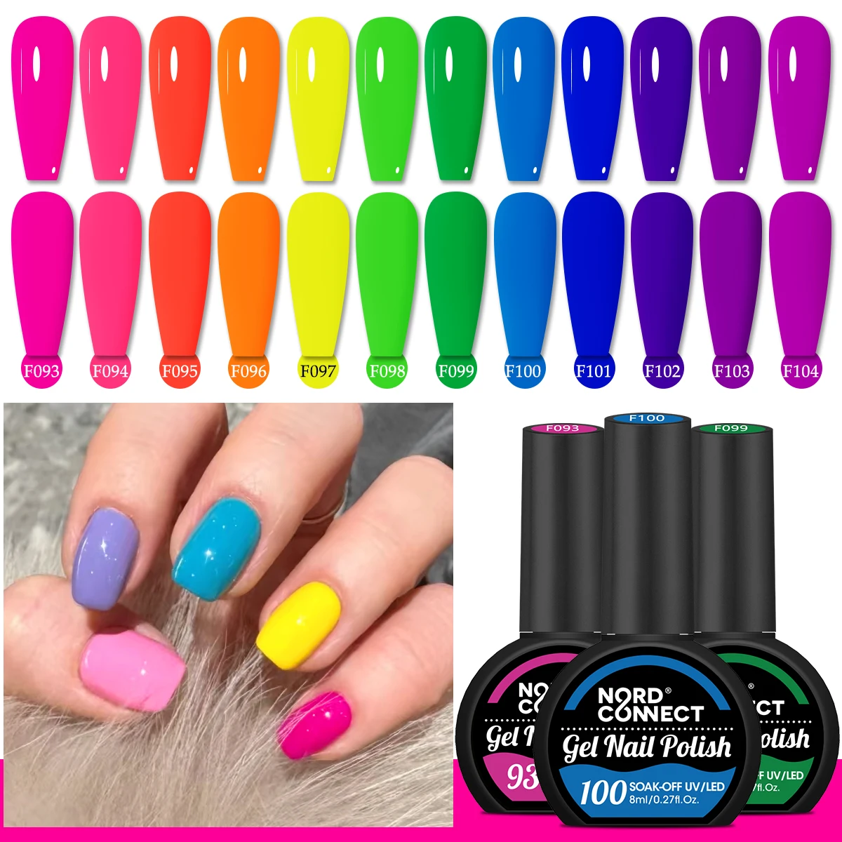 8 مللي زجاجة نصف دائرية من هلام طلاء الأظافر سلسلة قوس قزح لوازم الأظافر طويلة الأمد مجموعة مانيكير شبه دائمة جيل للأظافر برايم #5