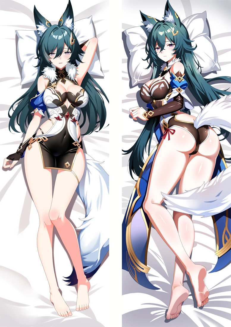 

Аниме игра Honkai: Звездный рельс Руан Мэй Косплей Подушка «Dakimakura» Чехол аниме обнимающий тело опора