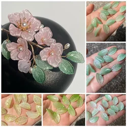 10pcs 잎 꽃잎 모양 13x25mm 수제 Lampwork 유리 느슨한 펜 던 트 비즈 보석 만들기 DIY 공예 결과 만들기