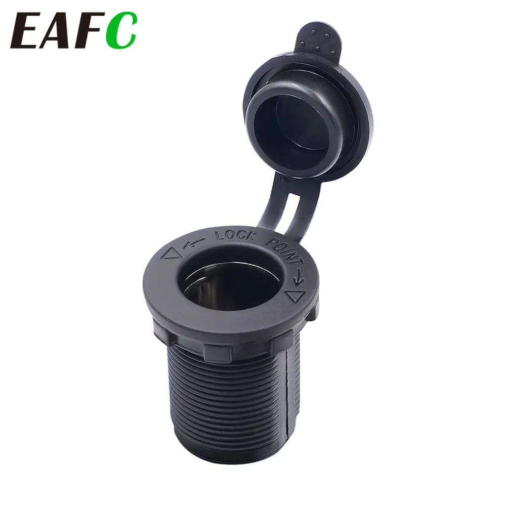 Car Cigarette Lighter Socket 12V Waterproof Plug Power Socket Adapter For Car Boat Motorcycle Tractor Power Socket