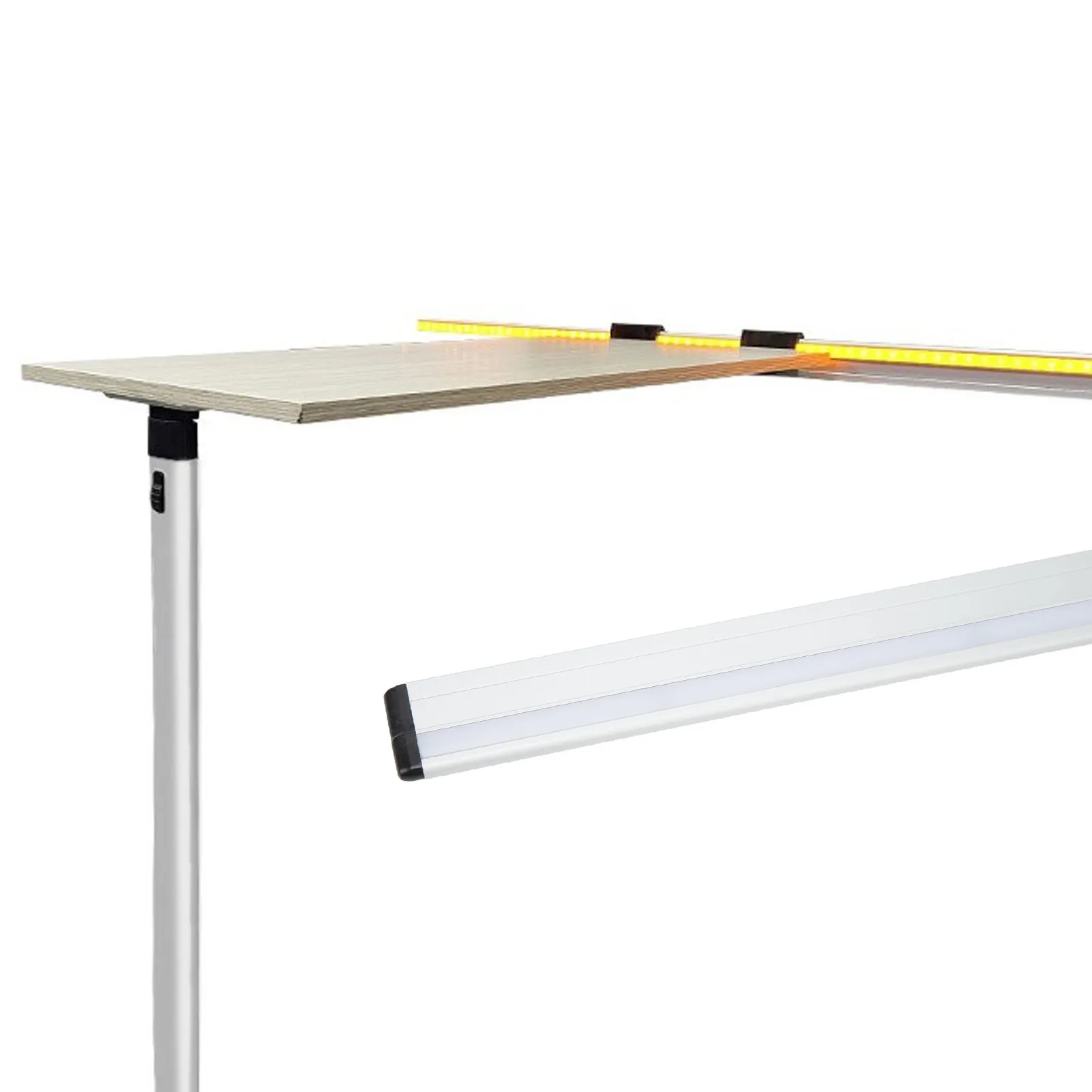 

500mm Aluminum Alloy RV Table Rail: High Strength, Rustproof Wall Support Rail for Yacht, Boat, Caravan