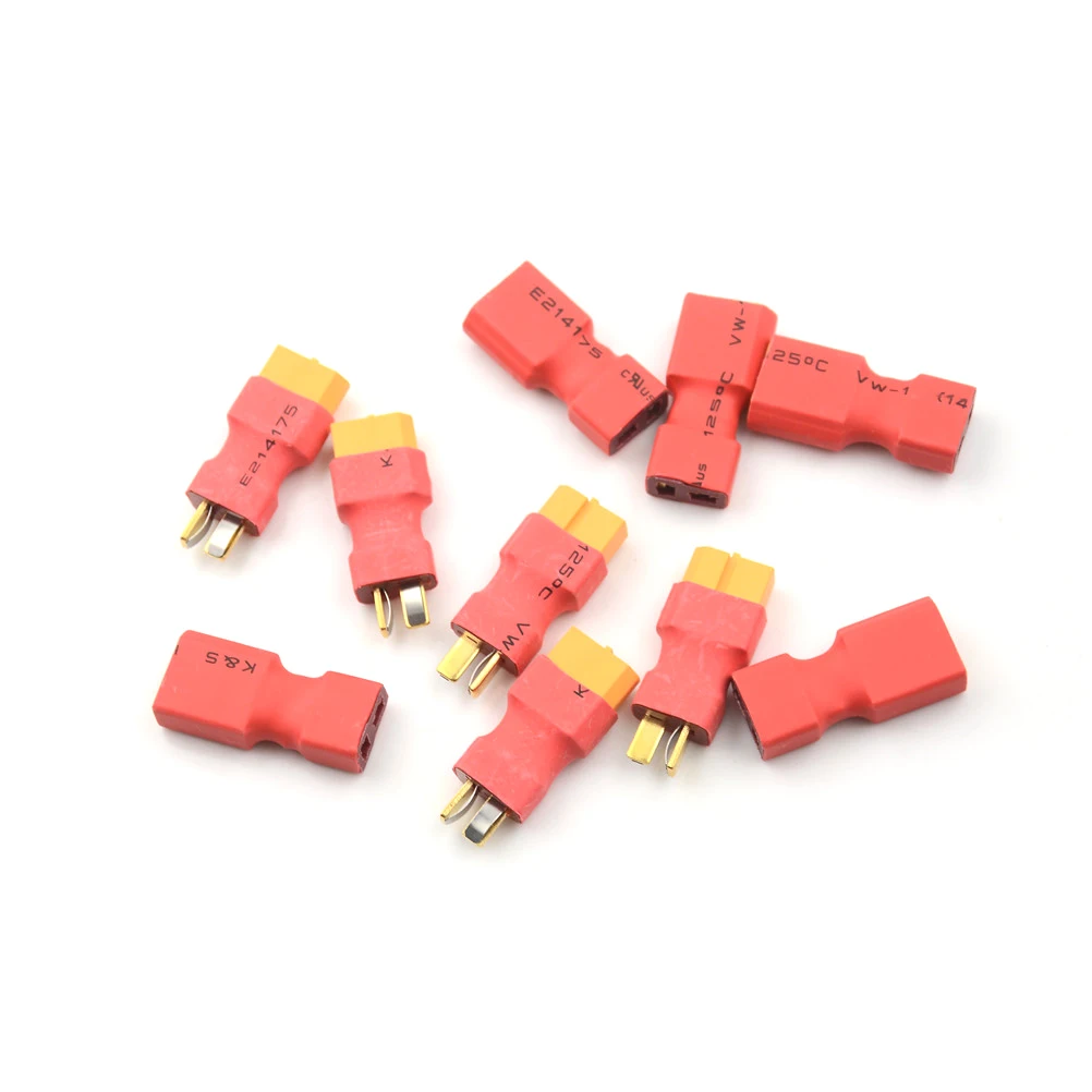 T Male To XT60 Male Plug To XT60 Female Adapter For RC LiPo Battery Plug Replacement