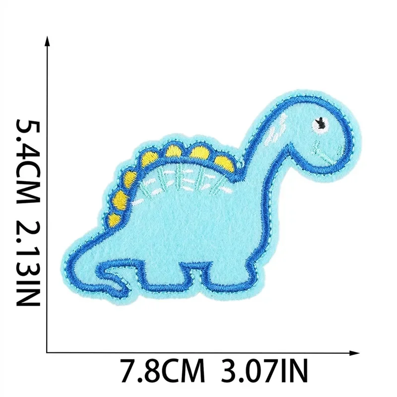 1 szt. Naszywki naprasowanki na ubrania do szycia haftu dinozaura topliwe naszywka ubraniowa dekoracja torby paski